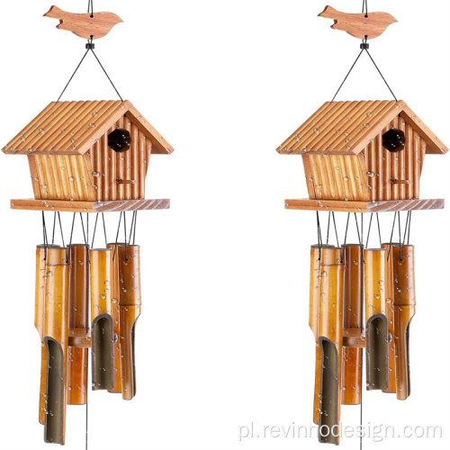 Birdhouse Wind Jimes do Outdoor Yard Decor Gardening